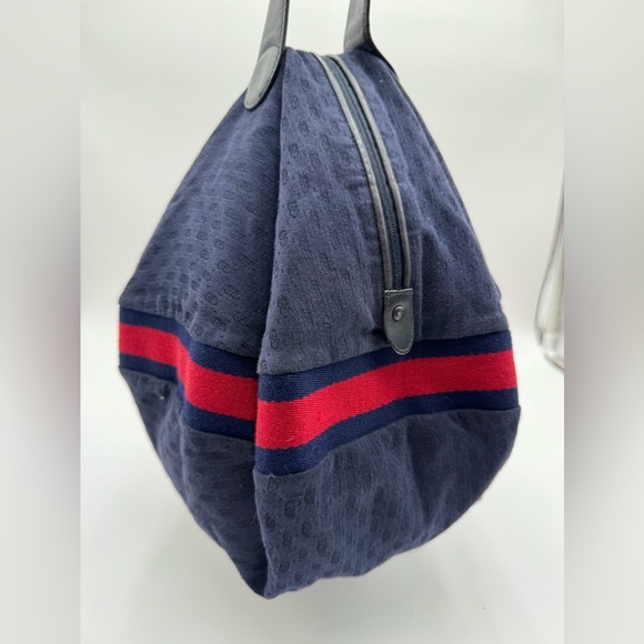 Gucci Handbags - Gucci-Authentic-Vintage Micro G Denim Canvas Bubble Bag w Pouch -Rare UNICORN!!
